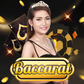 Baccarat card game table